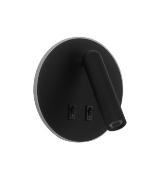 Italux Furla WL-53742-1-BK nástenné svietidlo LED 8W 3000K