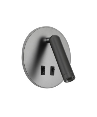 Italux Furla WL-53742-1-GR nástenné svietidlo LED 8W 3000K