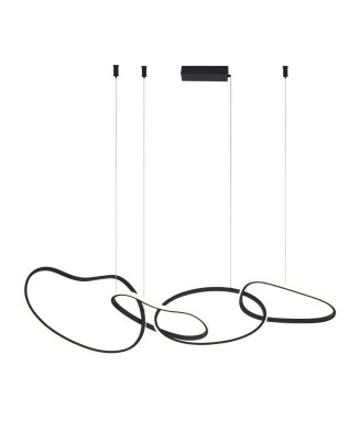 Italux Fonte PND-22412-S4-BK závesné svietidlo LED 5300lm 3000-6000K