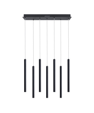 Italux Valdes PND-22302-7-BK závesné svietidlo LED 35W 1300lm 3000-6000K