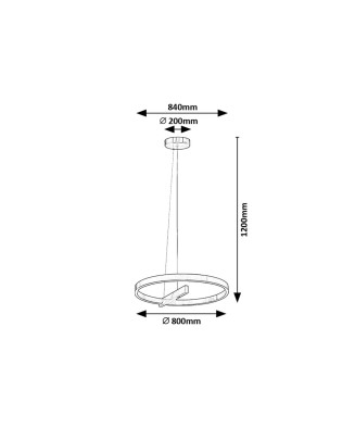 Závesné LED svietidlo THRAC 72223