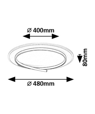 Stropné LED svietidlo 71366 NILOO