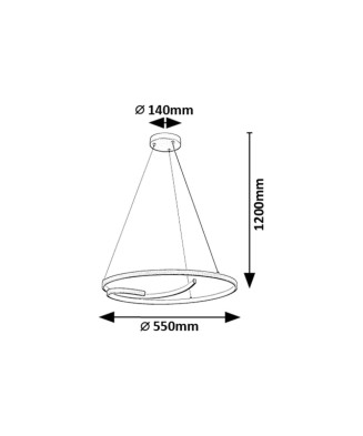 Závesné LED svietidlo 72367