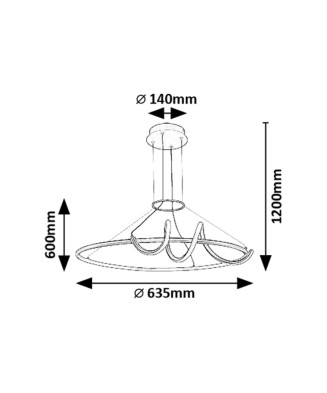Závesné LED svietidlo 72022 MENAZI