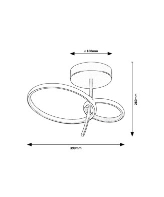 Stropné LED svietidlo 71296 EMILION