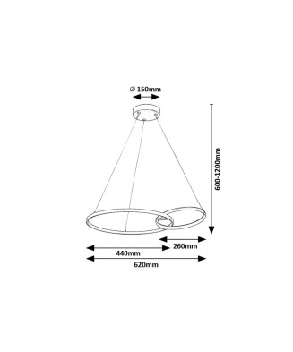 Závesné LED svietidlo 72296 EMILION