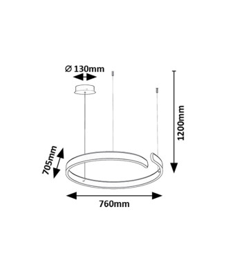 Závesné LED svietidlo 72115 SILNORA
