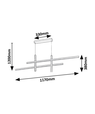Závesné LED svietidlo 72366 SEVERINE