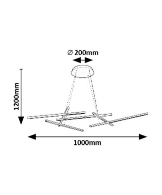 Závesné LED svietidlo 72369 SEVERINE