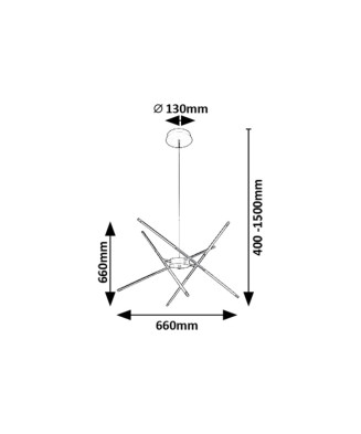 Závesné LED svietidlo 72339 HENLI2