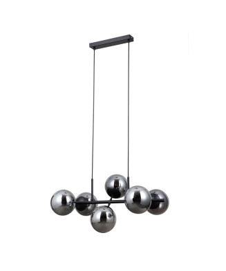 Italux Molite PND-1098-6-BK závesné svietidlo 6xE14 max.LED 5W čierna matná