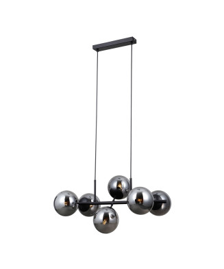 Italux Molite PND-1098-6-BK závesné svietidlo 6xE14 max.LED 5W čierna matná