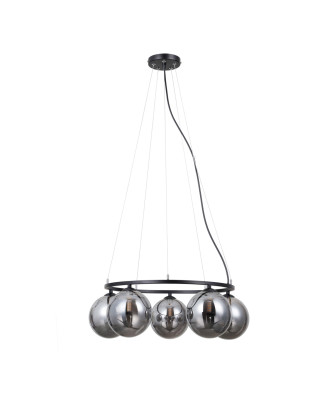 Italux Molite PND-1098-5R-BK závesné svietidlo 5xG9 čierna matná