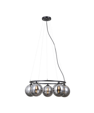 Italux Molite PND-1098-5R-BK závesné svietidlo 5xG9 čierna matná