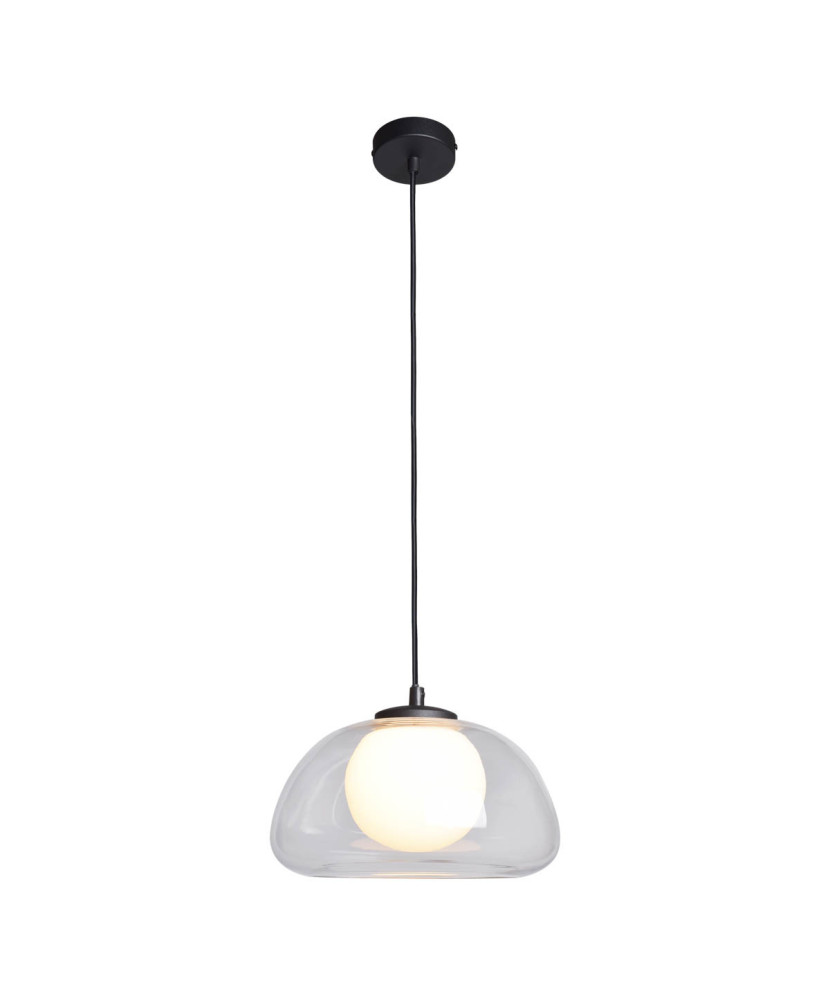 Italux Ainale PND-54637-1-BK-CL závesné svietidlo 1xG9 max.7W