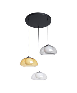 Italux Ainale PND-54637-3-BK-SG závesné svietidlo 3xG9 max.LED 7W