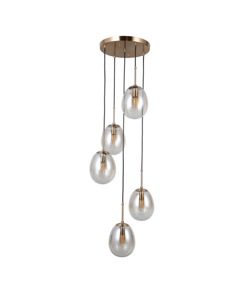 Italux Meolo PND-40825-5-GD závesné svietidlo 5xE14 max. LED 5W