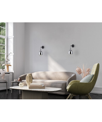 Italux Meolo WL-40825-1-BK nástenné svietidlo 1xE14 max.LED 5W