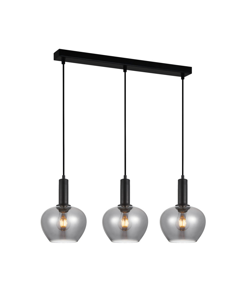 Italux Stabla PND-30084-3-BK-SG závesné svietidlo 3xE27 40W