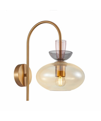 Nástenné svietidlo Italux Fanda WL-31882-1-GD-AMB 1xE27 40W 230V