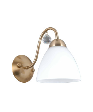 Italux Lugano WL-5643-1-HBR nástenné svietidlo 1xE27 40W mosadz