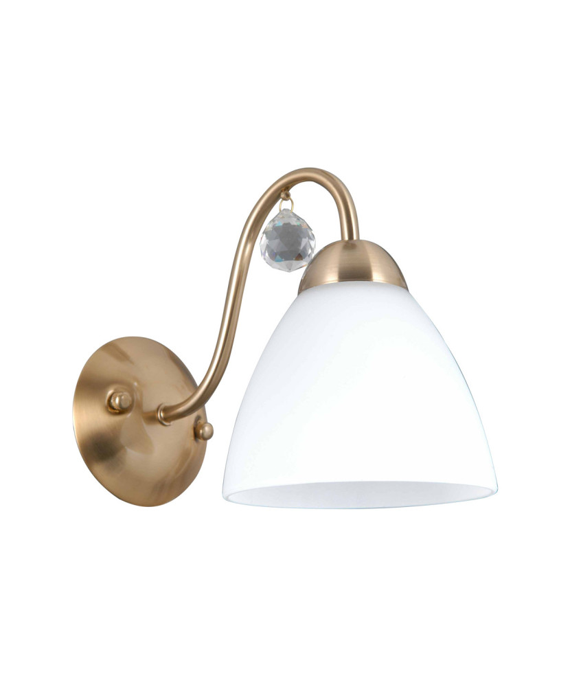 Italux Lugano WL-5643-1-HBR nástenné svietidlo 1xE27 40W mosadz