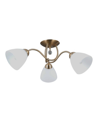 Stropné svietidlo Italux Lugano PND-5643-3-HBR  3xE27 40W mosadz