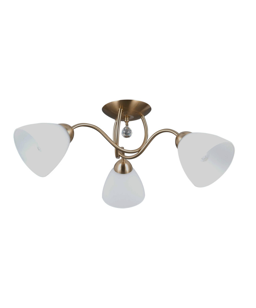 Stropné svietidlo Italux Lugano PND-5643-3-HBR  3xE27 40W mosadz