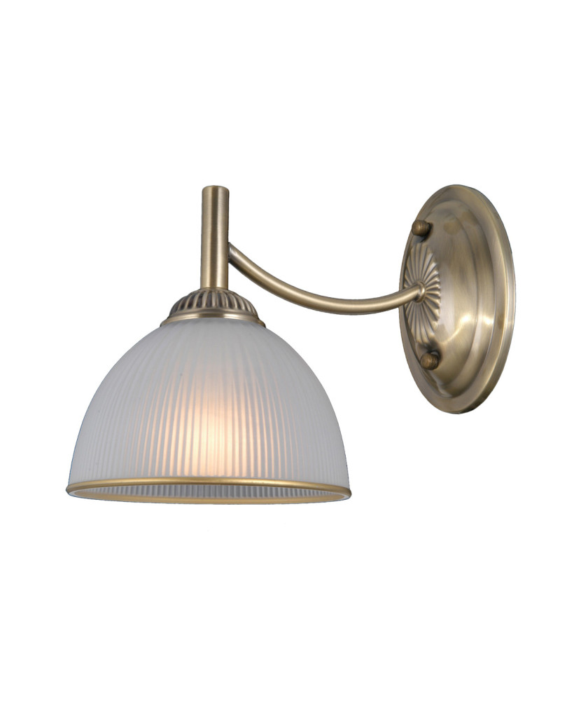 Italux Fener WL-40653-1-ABR-WH nástenné svietidlo 1xE27 40W antická mosadz