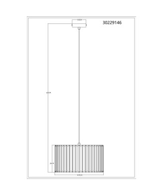 GLOBO 30229146 RUN závesné svietidlo 1xE27, max. 60W