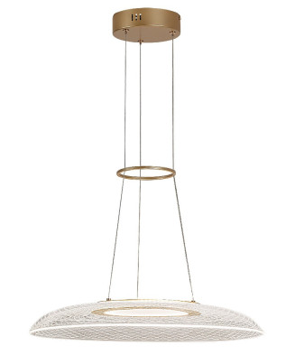 Závesné svietidlo Rabalux 72411 Zofrael LED 24W 1850lm 3000K zlatá, priehľadná