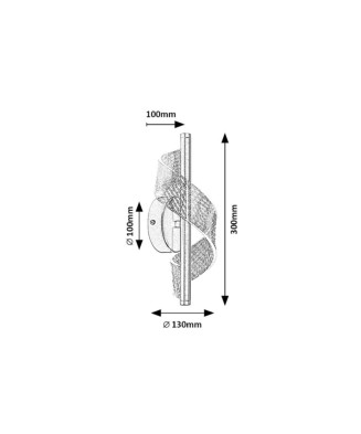 Nástenné svietidlo RABALUX 71415 Zofrael LED 6W/900/550lm 3000K zlatá, priehľadná