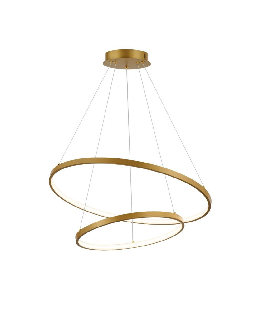 Závesné svietidlo Rabalux 72348 Beliza LED 75W 6100lm 3000-6500K zlatá, biela, stmievateľné, diaľkový ovládač