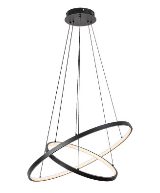 Závesné svietidlo Rabalux 72345 Beliza LED 75W 6100lm 3000-6500K čierna, biela, stmievateľné, diaľkový ovládač