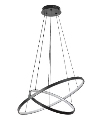 Závesné svietidlo Rabalux 72345 Beliza LED 75W 6100lm 3000-6500K čierna, biela, stmievateľné, diaľkový ovládač