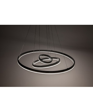 Závesné svietidlo Rabalux 72306 Isaure LED 100W 8000lm 3000-6500K čierna, biela, stmievateľné, diaľkový ovládač