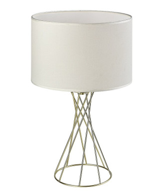 Stolová lampa RABALUX 74081 Nivra E27 1x 40W,zlatá,biela