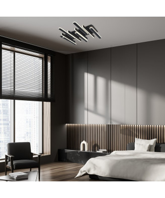 Stropné svietidlo Rabalux 71049 SINDRI,LED 46W 2500lm 3000-4000K čierna, biela