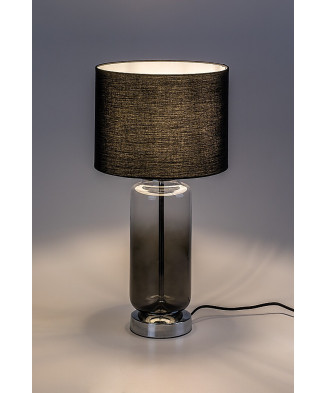 Stolná lampa Rabalux 74049 Rien E27 1x 60W,šedá,dymové sklo