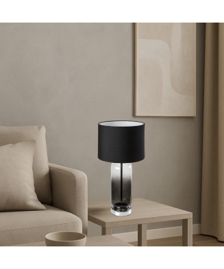 Stolná lampa Rabalux 74049 Rien E27 1x 60W,šedá,dymové sklo