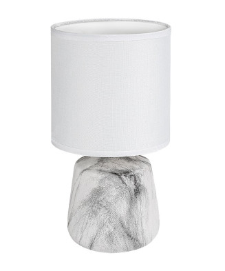 Stolná lampa Rabalux 74067 Nalisa E14 1x 40W biela,mramorový efekt