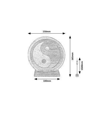 Stolová soľná lampa RABALUX 76032 Harmio 1xE14 oranžová