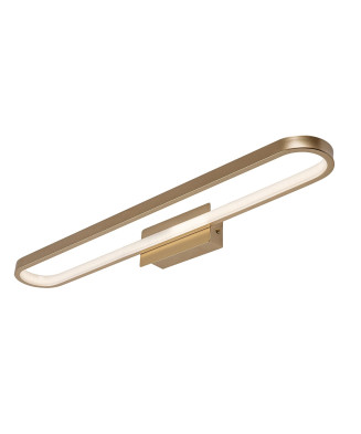 Nástenné kúpeľňové svietidlo nad zrkadlo  RABALUX 75056 Odran IP44 zlatá, biela