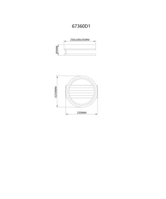 Stropné svietidlo LED GLOBO 67360D1 BLEVINS