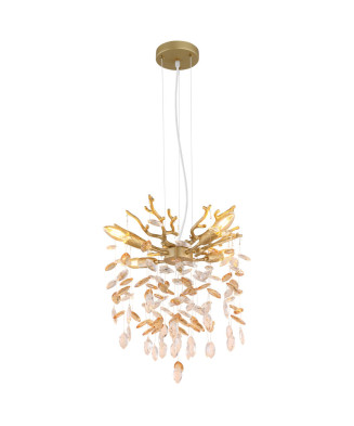 Svietidlo závesné  krištáľové GLOBO 64138HG QUEENA