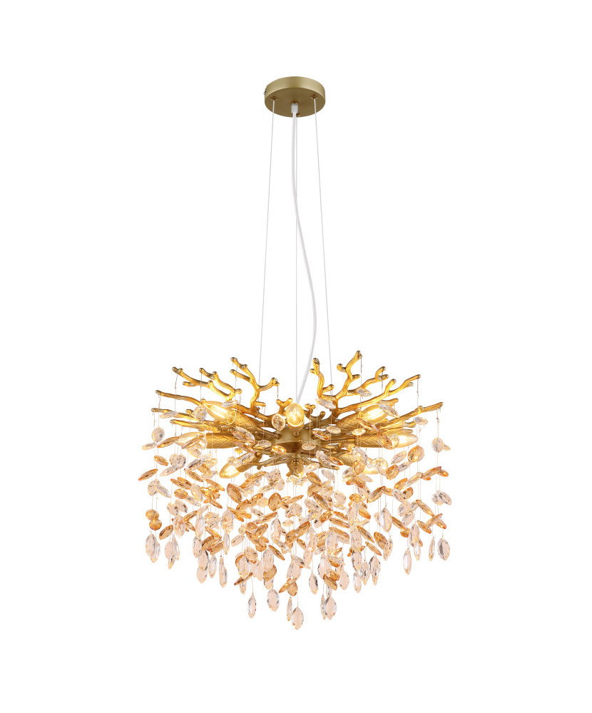 Svietidlo závesné  krištáľové GLOBO 64138H1G QUEENA