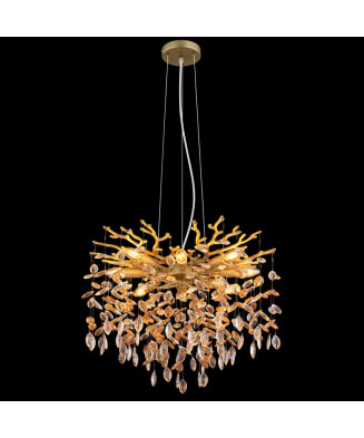 Svietidlo závesné  krištáľové GLOBO 64138H1G QUEENA
