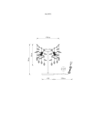 Stolová lampa GLOBO 64138TS QUEENA