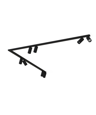 Stropné svietidlo Nowodvorski MONO CORNER VIII 2x150 BLACK 7721 8xGU10 10W 230V čierne