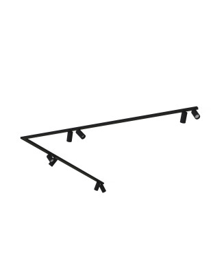 Stropné svietidlo Nowodvorski MONO CORNER VIII 2x200 BLACK 7723 8xGU10 10W 230V čierne